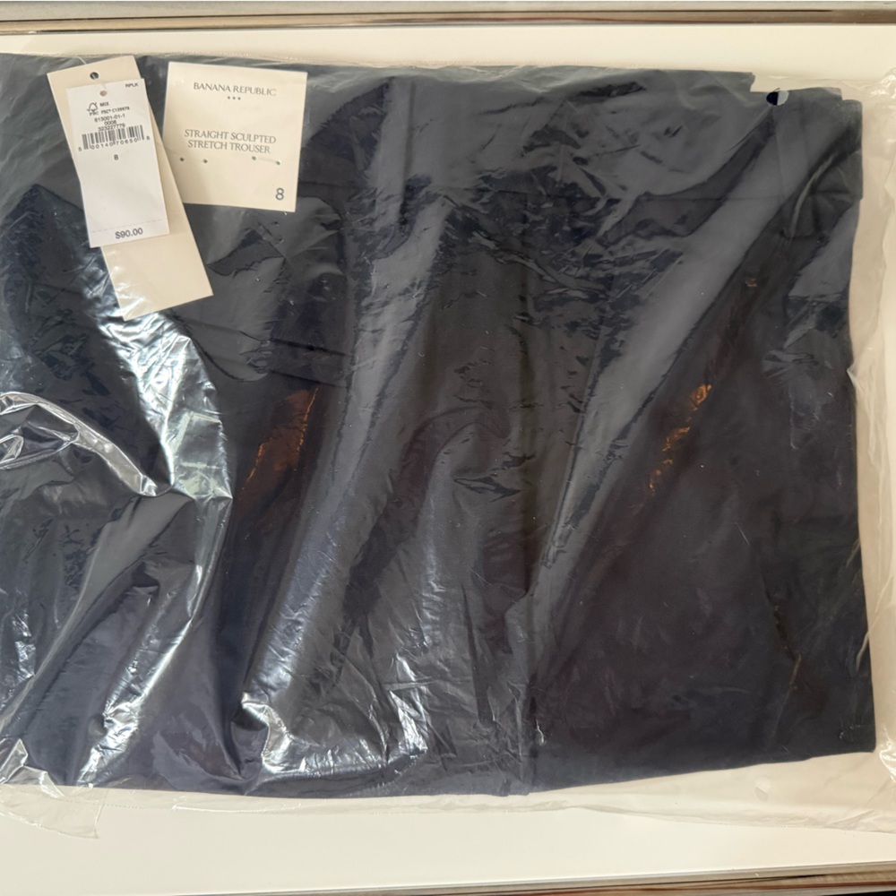 Straight sculpted stretch trouser